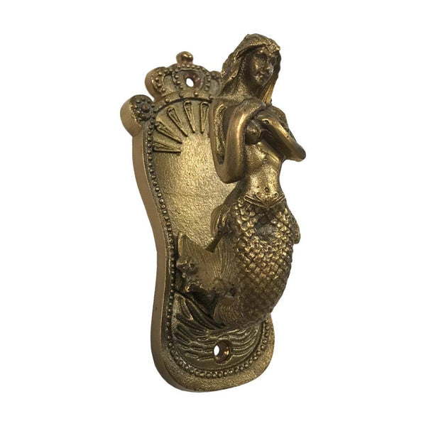 Mermaid Coat Hanger in Antiqued Brass