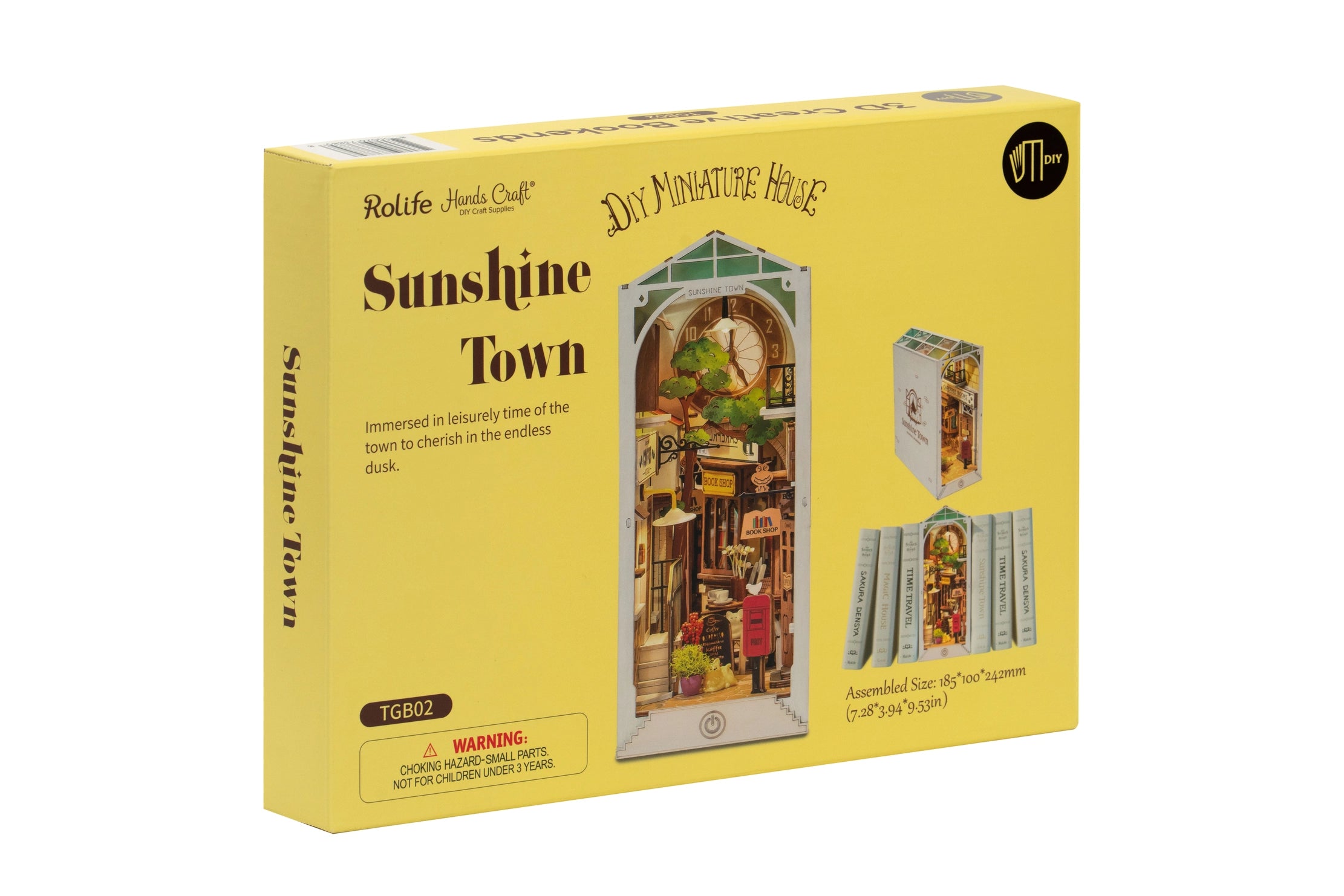 Kit de diorama du coin livre de Sunshine Town