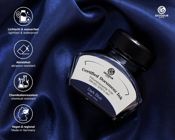 Dark Blue Certified Document Fountain Pen Ink