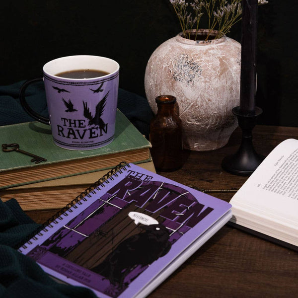 The Raven Ceramic Mug in Pale Purple