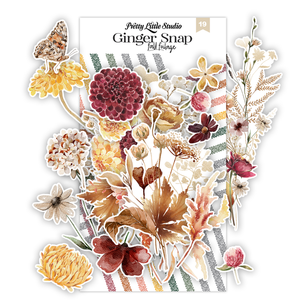 Fall Foliage Fall Floral Ephemera | Ginger Snap {clearance}