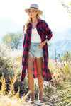 Flannel Plaid Longline Duster/Shacket
