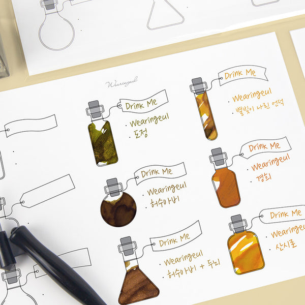 Alice's Potions Color Swatch A5 Sheets