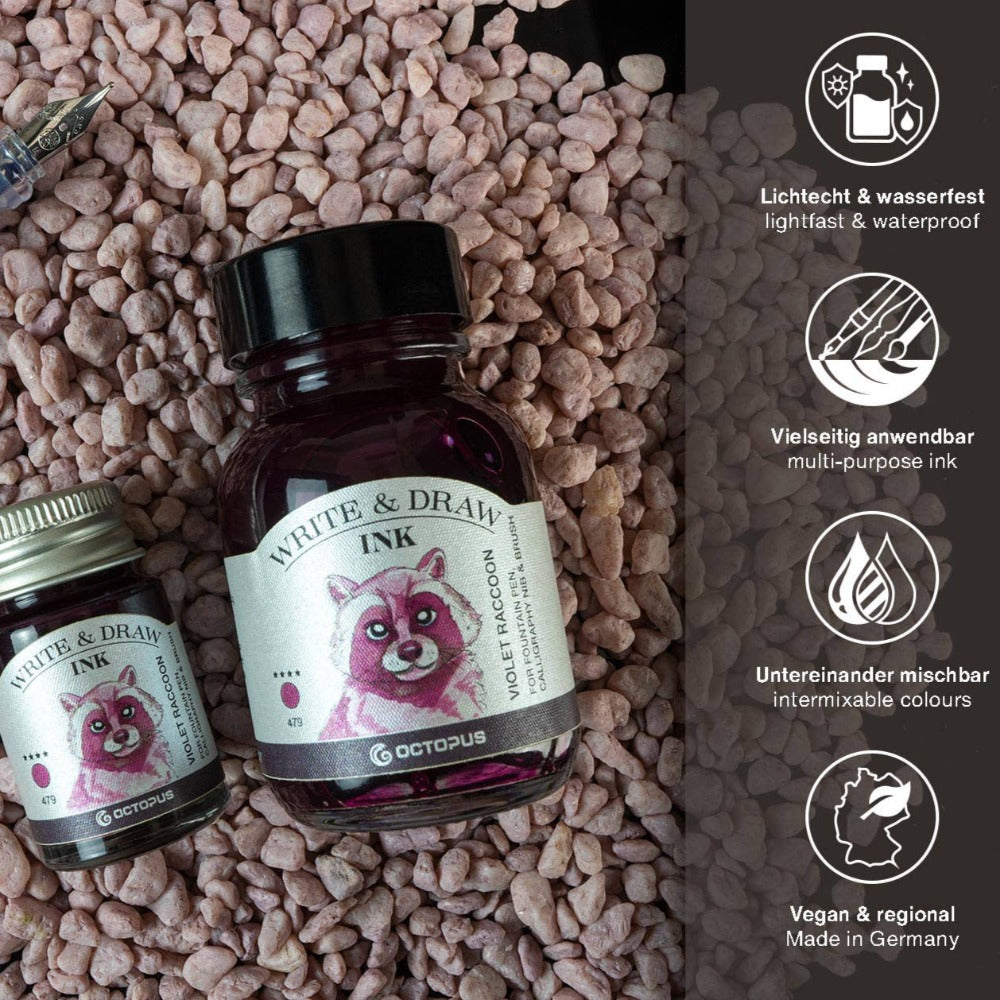 Violet Raccoon Fountain Pen Ink