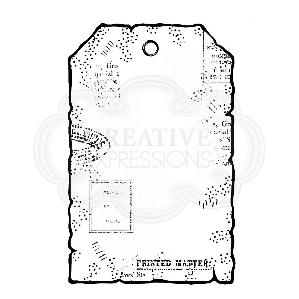 Small Paper Tag Clear Stamp