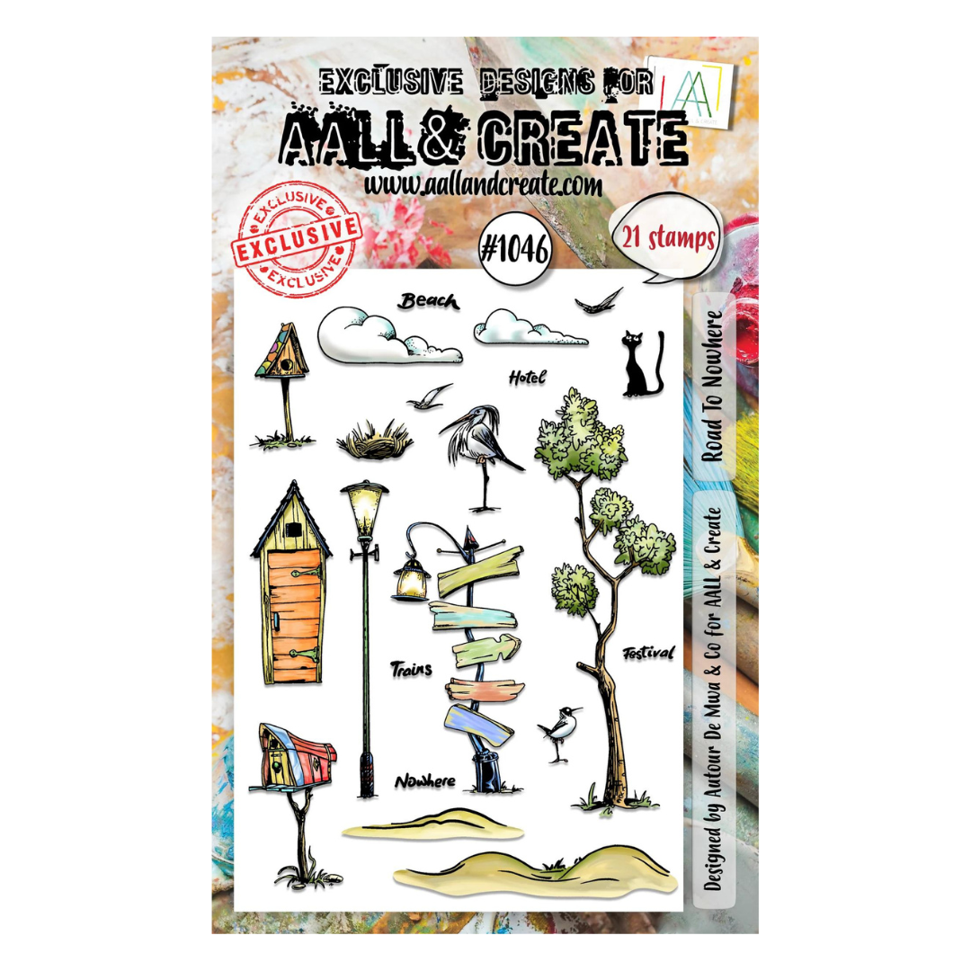 Road to Nowhere A6 Clear Stamp Set No. 1046