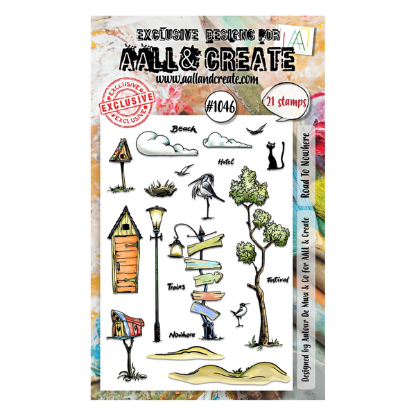 Road to Nowhere A6 Clear Stamp Set No. 1046
