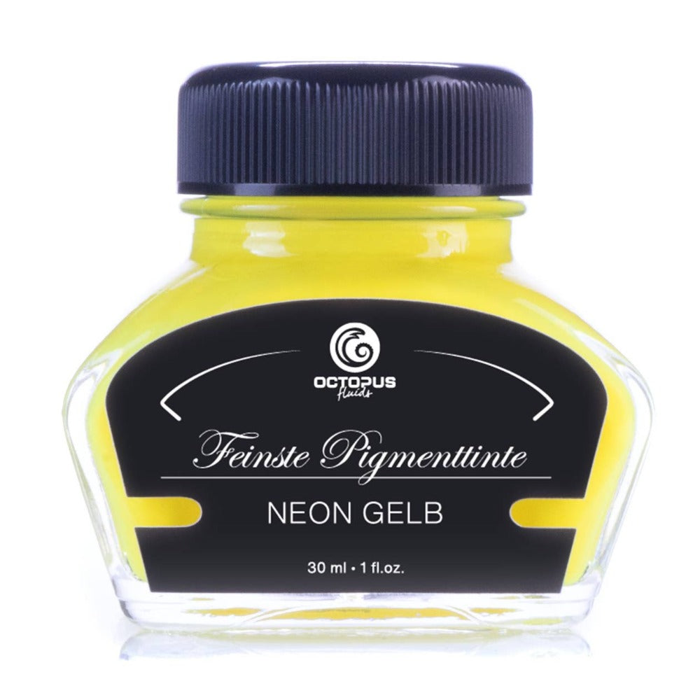 Neon Highlighter Yellow Pigmented Fountain Pen Ink