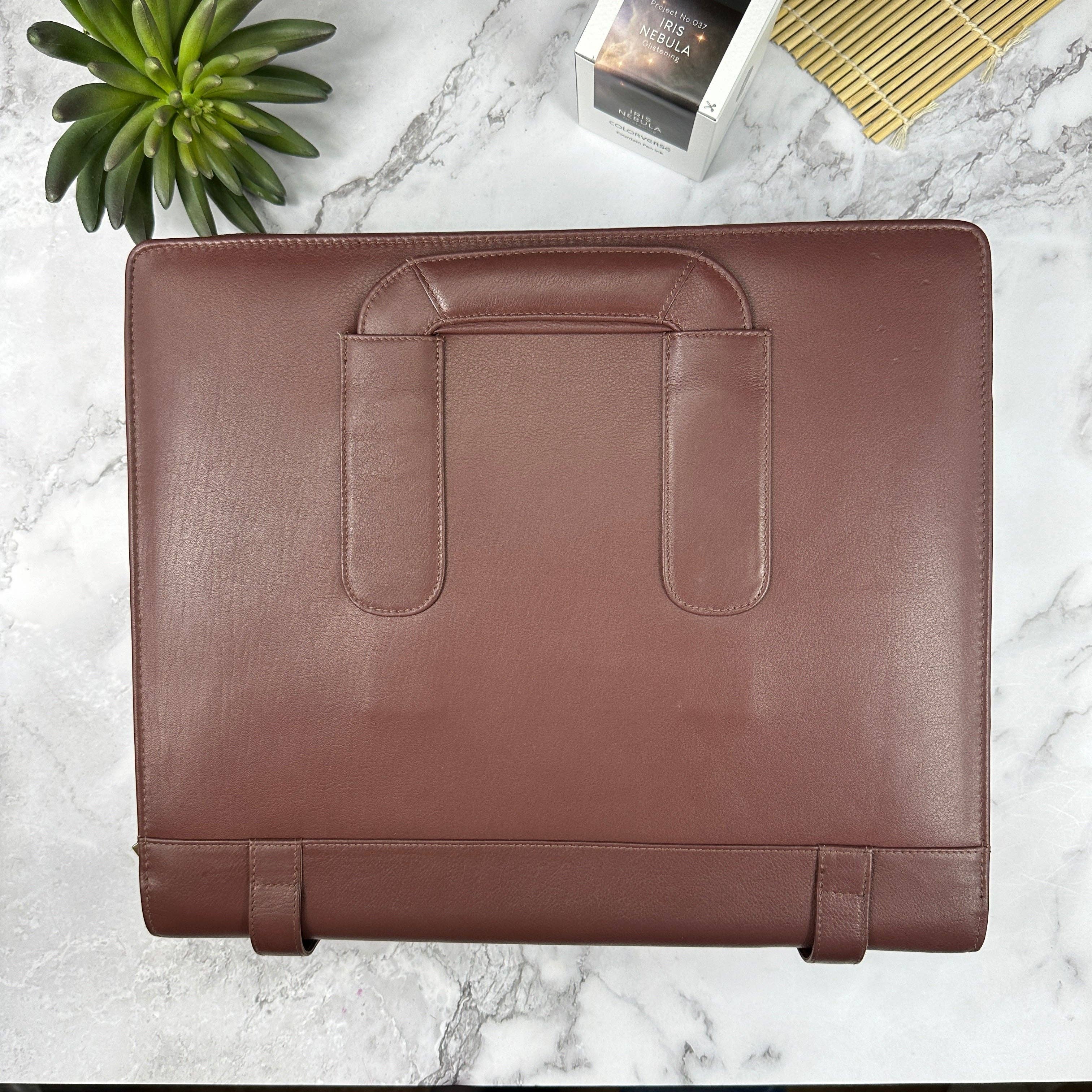 Bomber Brown Leather 96 Pen Zip Case
