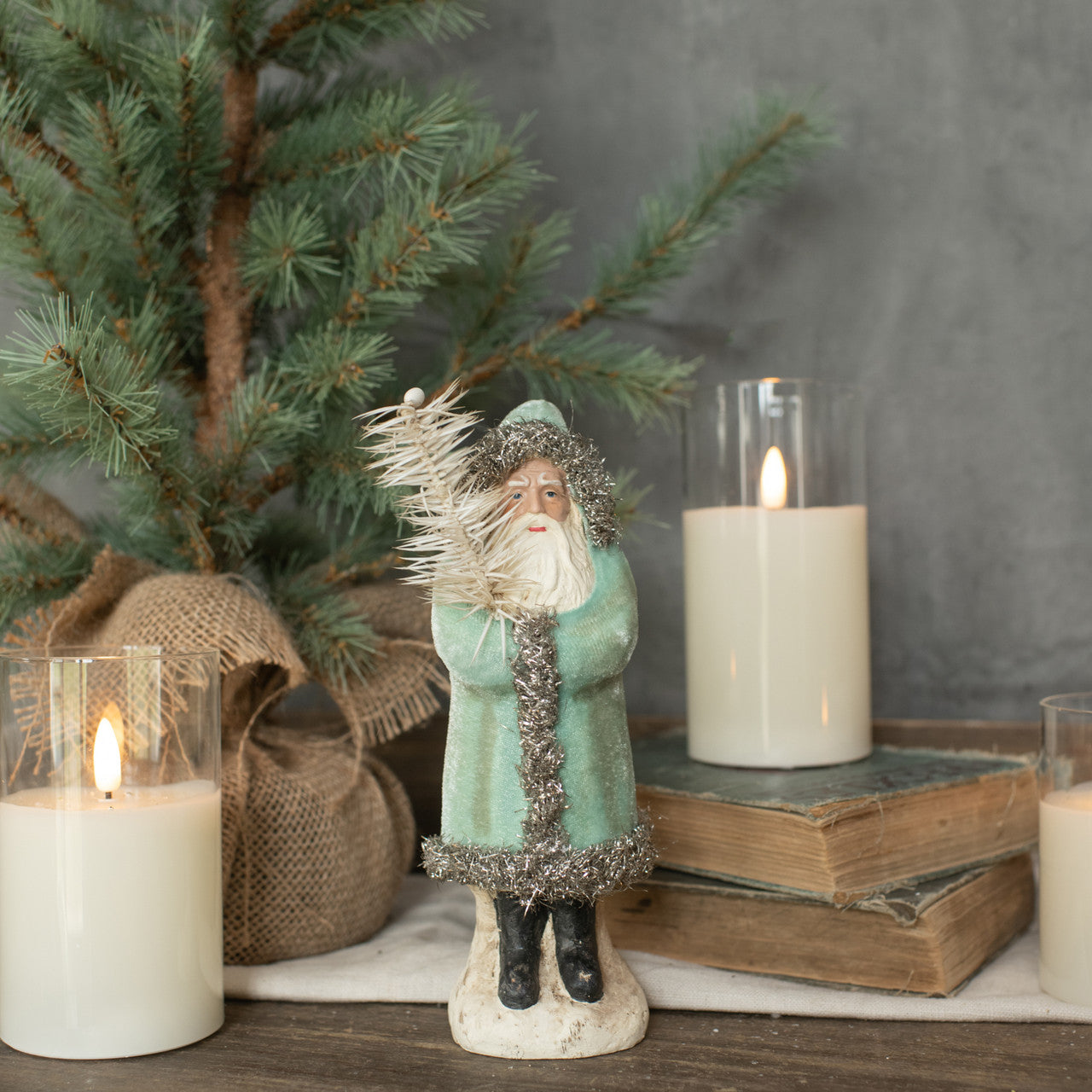 Soft Blue Velvet Belsnickels {multiple sizes}