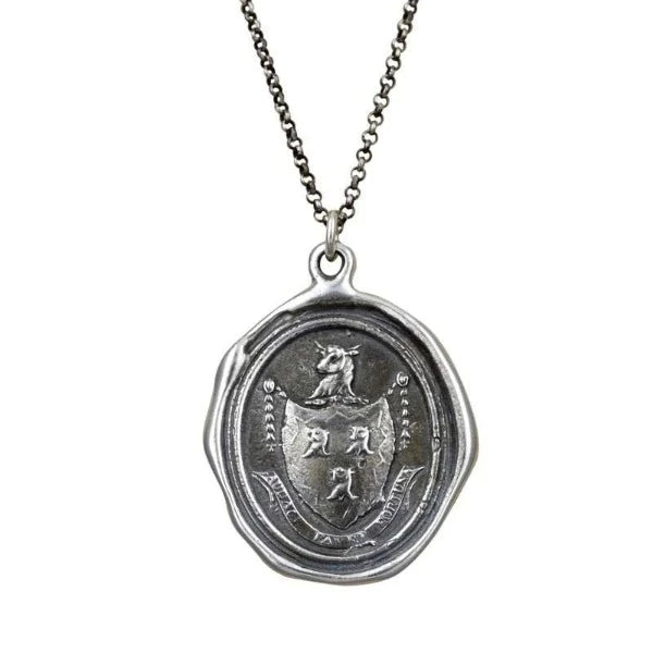 Fortune Favors the Brave Wax Seal Pendant
