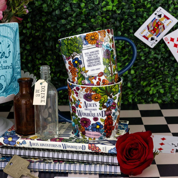 Floral Nonsense Alice in Wonderland Ceramic Mug