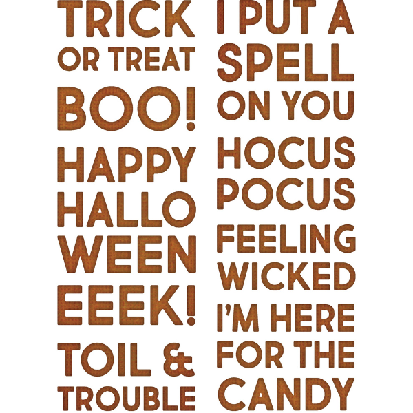 Bold Text Thinlits Dies {Halloween} | Tim Holtz