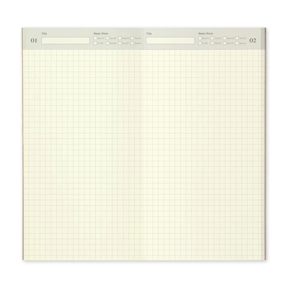 005 Daily Free Diary {undated} | Traveler's Notebook Regular Refill