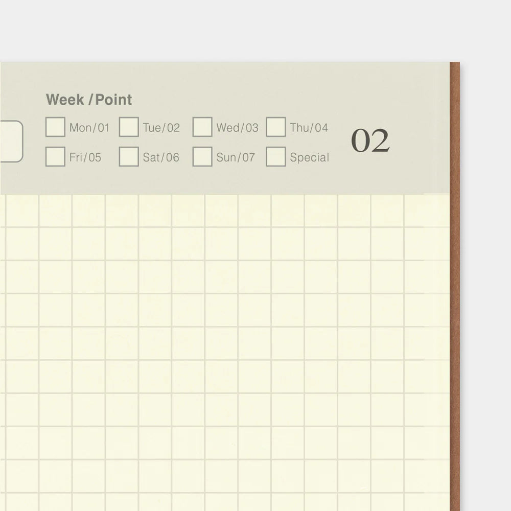 005 Daily Free Diary {undated} | Traveler's Notebook Regular Refill
