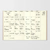 P06 Monthly Undated | Traveler's Notebook Passport Refill