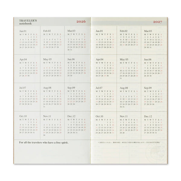 2026 Limited Edition Dated Weekly Calendar | Regular Size
