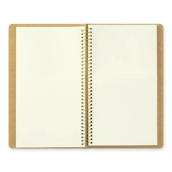 Carnet à anneaux en spirale Traveler's Company | A5 mince | Pochette en papier
