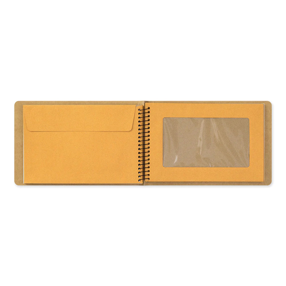 Carnet à anneaux en spirale Traveler's Company | B6 | Enveloppe de fenêtre