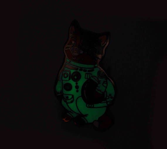 Mission Space Cat Enamel Pin