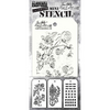 Ensemble n° 53 Mini ensemble de pochoirs | Tim Holtz