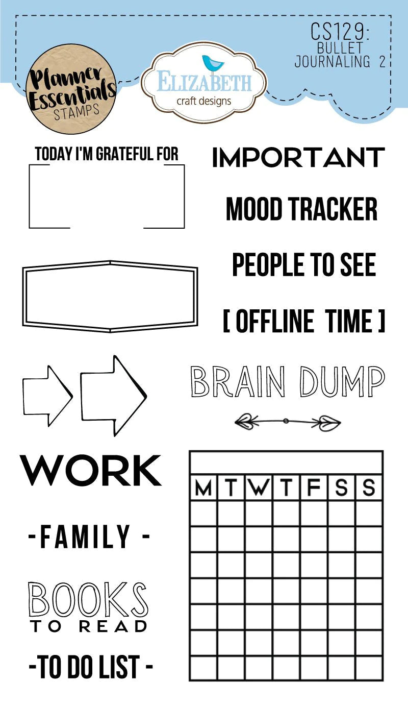 Bullet Journaling 2 Stamp Set