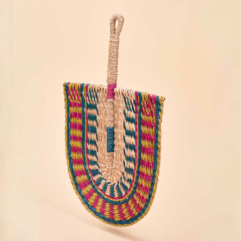 Summer Carnival Woven Fan {clearance}