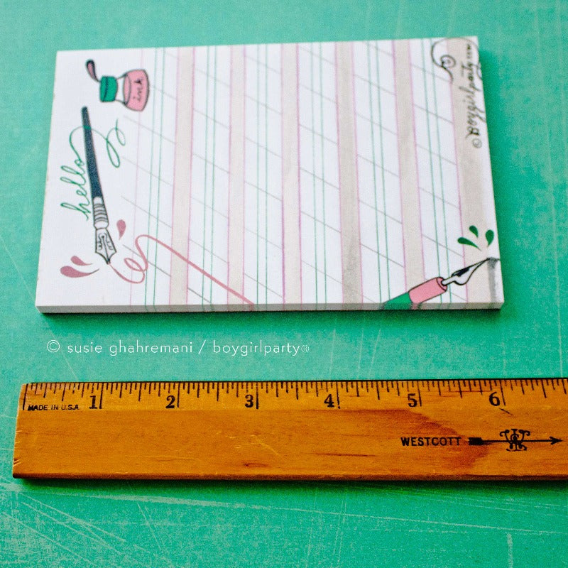 Hello Ink Penmanship Notepad