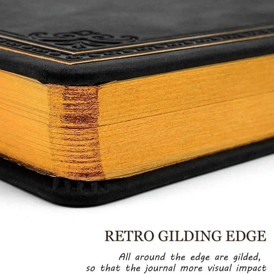 Black Classic Vintage Style Journal