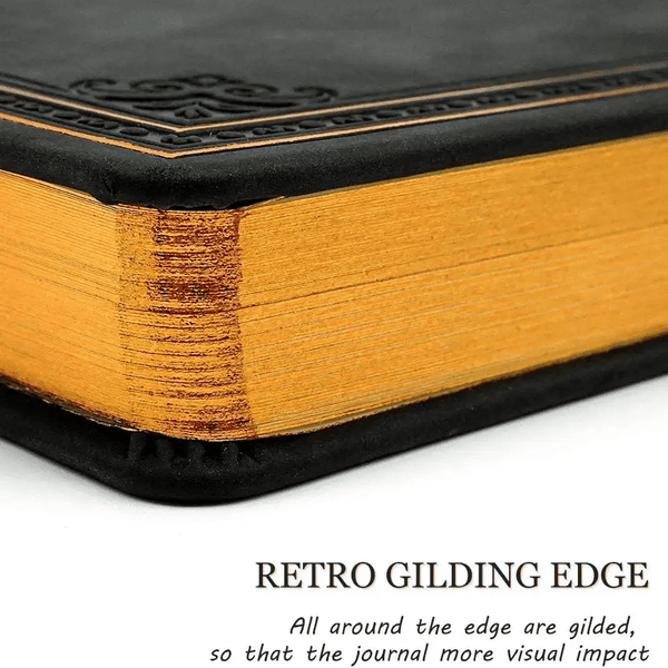 Black Classic Vintage Style Journal
