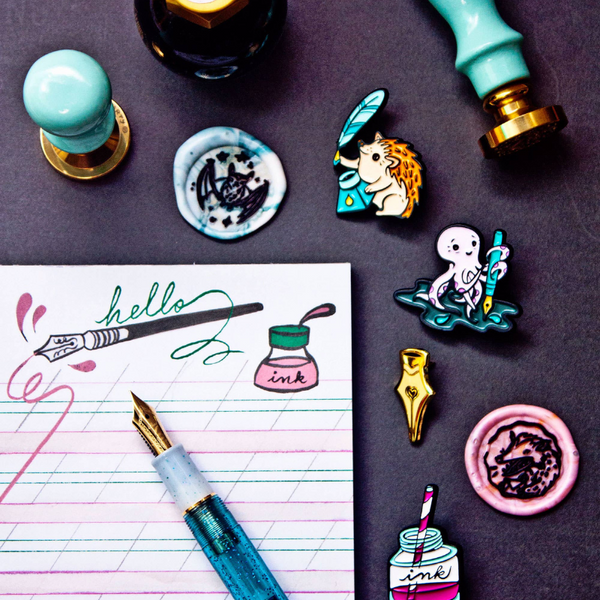 Fountain Pen Nib Enamel Pin