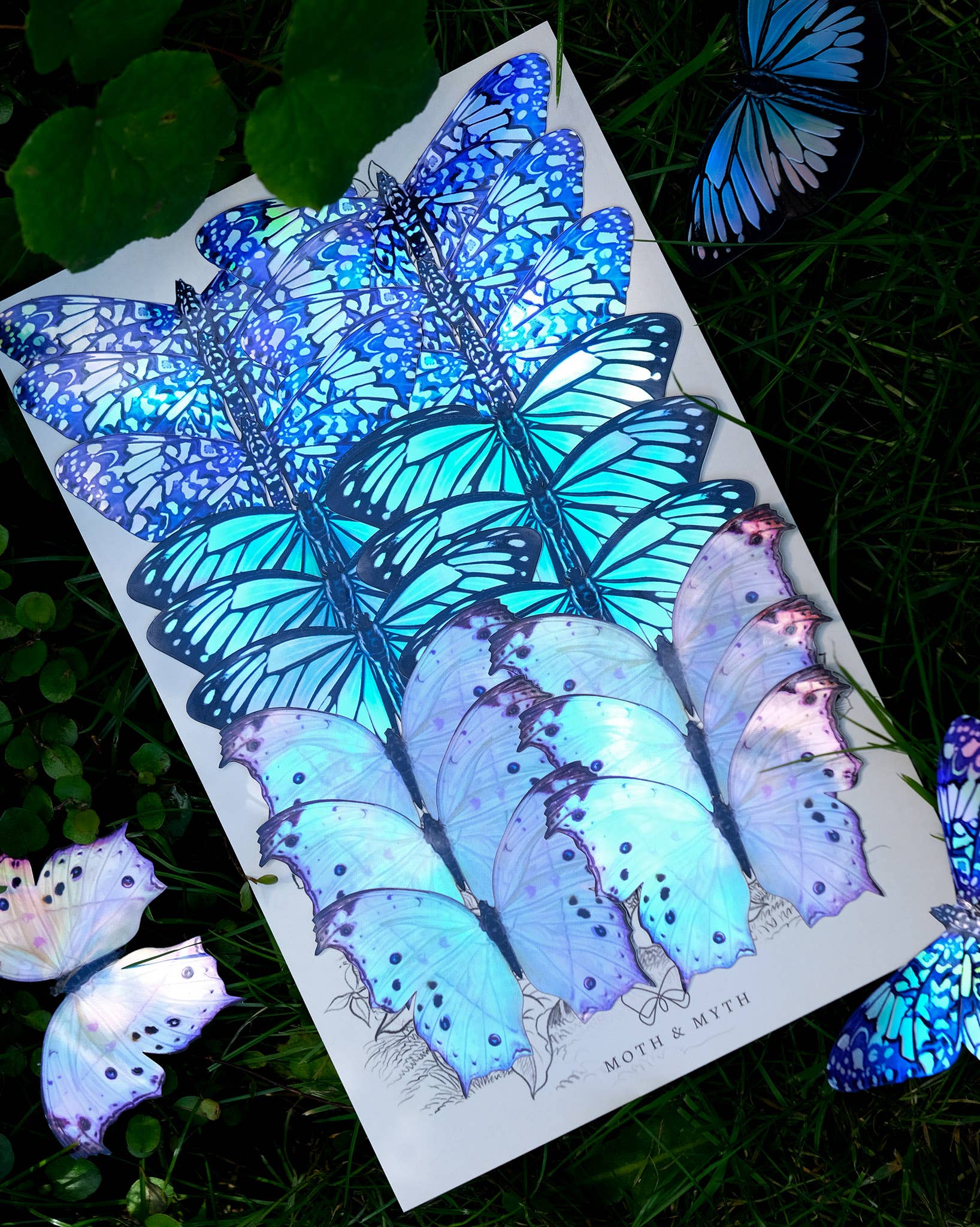 Wanderer Holographic Butterfly Sticker Set