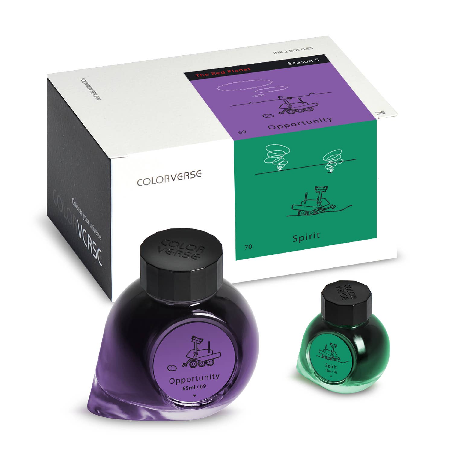 {coming soon!} Opportunity & Spirit {S5 #69/70} Fountain Pen Ink