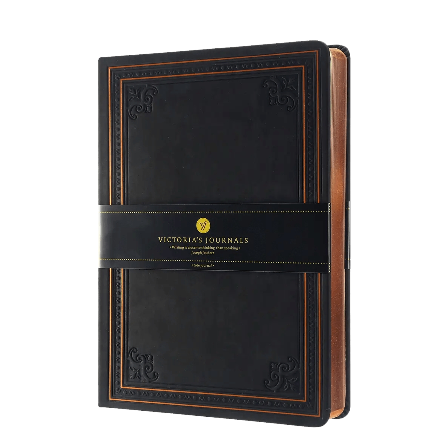 Black Classic Vintage Style Journal