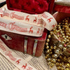 Merry Christmas Reindeer Twill Ribbon by the Yard