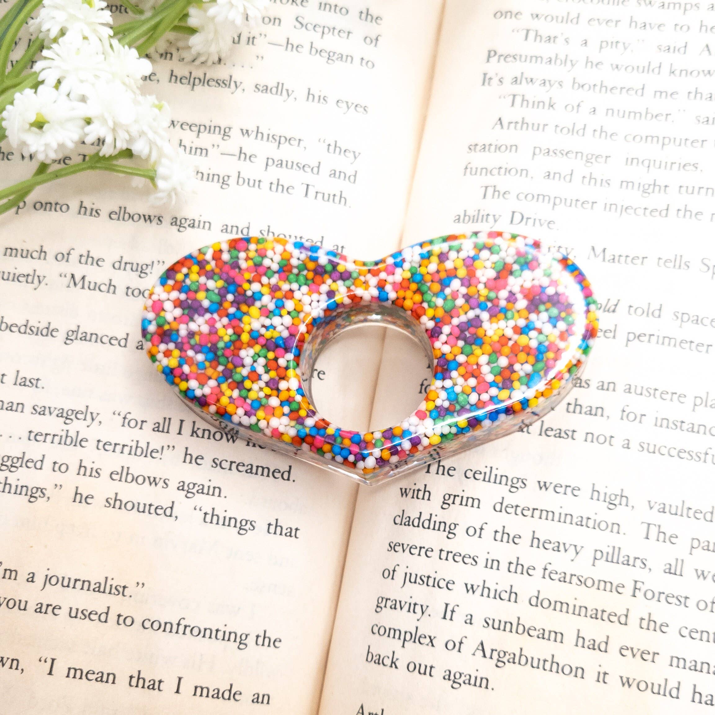 Rainbow Sprinkle Book Holder/Page Spreader