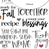 Autumn Afternoon Word Title Ephemera | Ginger Snap {clearance}