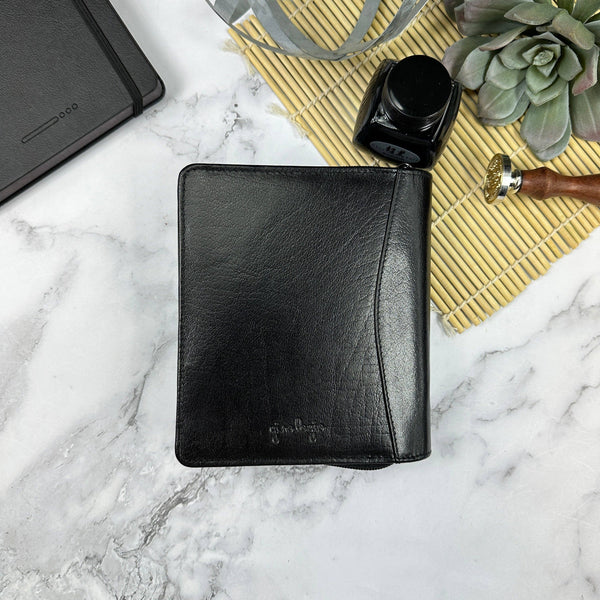 Leather Zippered 12-Pen Case