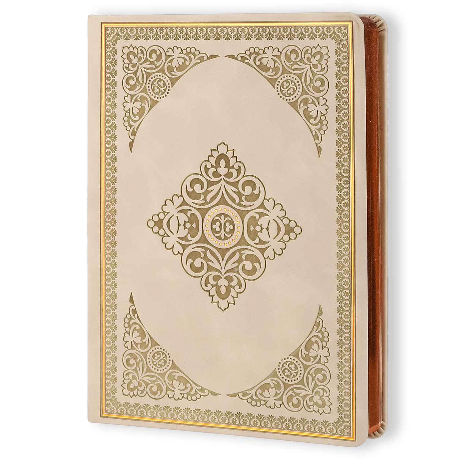 Apricot Antiqued Vegan Leather Journal