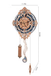 Horloge murale Notes romantiques, Puzzle mécanique en bois