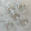 Clear Flat 4" Bauble for Decorating | Pack of 5 {Limited Edition}