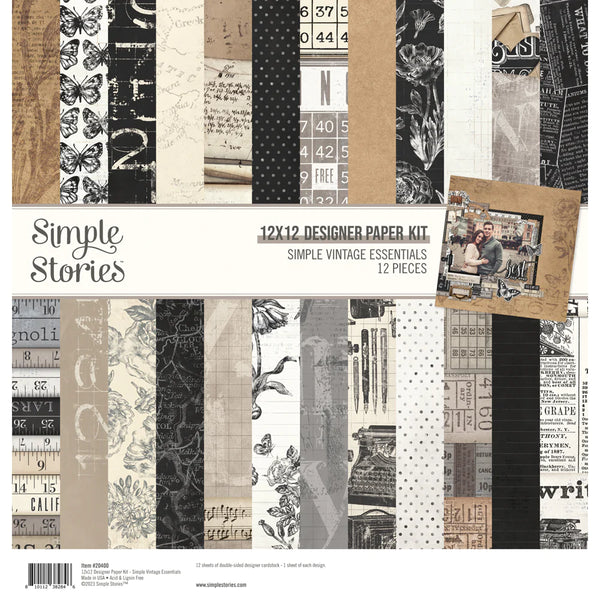 Simple Vintage | 12x12 Paper Pack