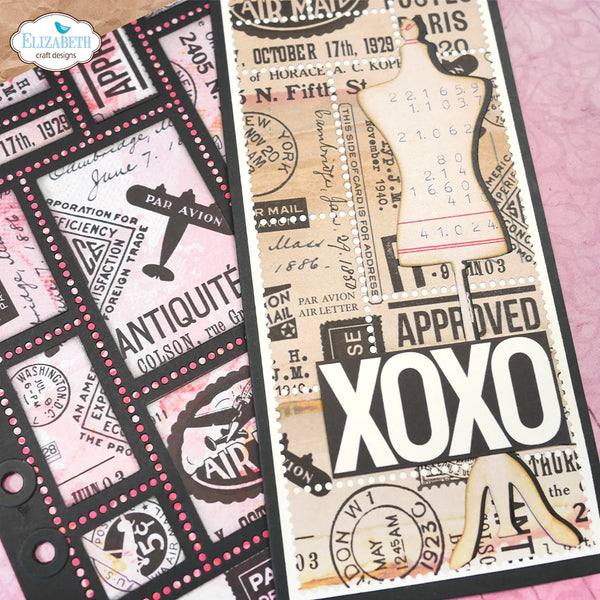 <OOS> Postage Stamps Page Die Set