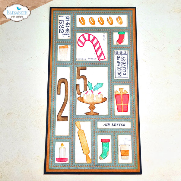 <OOS> Postage Stamps Page Die Set