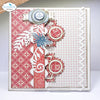 Circles, Banners, and Ribbons Stamp + Die Set {clearance}
