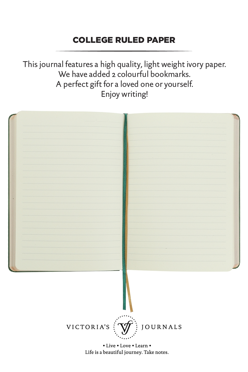 Matte Brown Classic Style Ruled Journal
