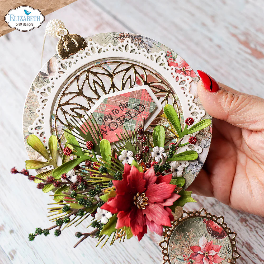 Joyous Round Ornament Die Set