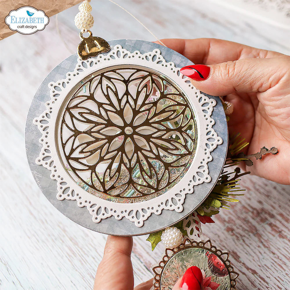 Joyous Round Ornament Die Set