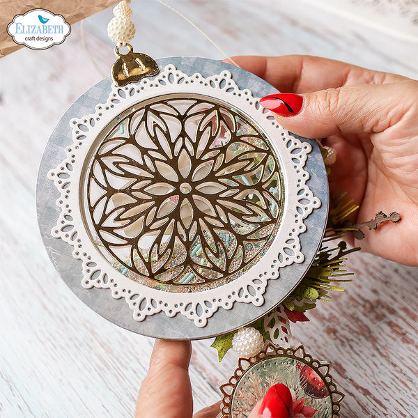 Joyous Round Ornament Die Set