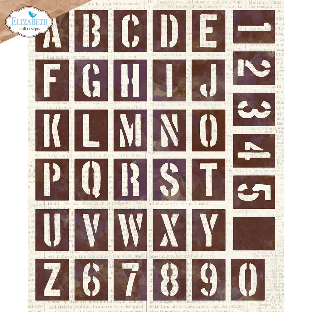 Stencil Alphabet Die Set